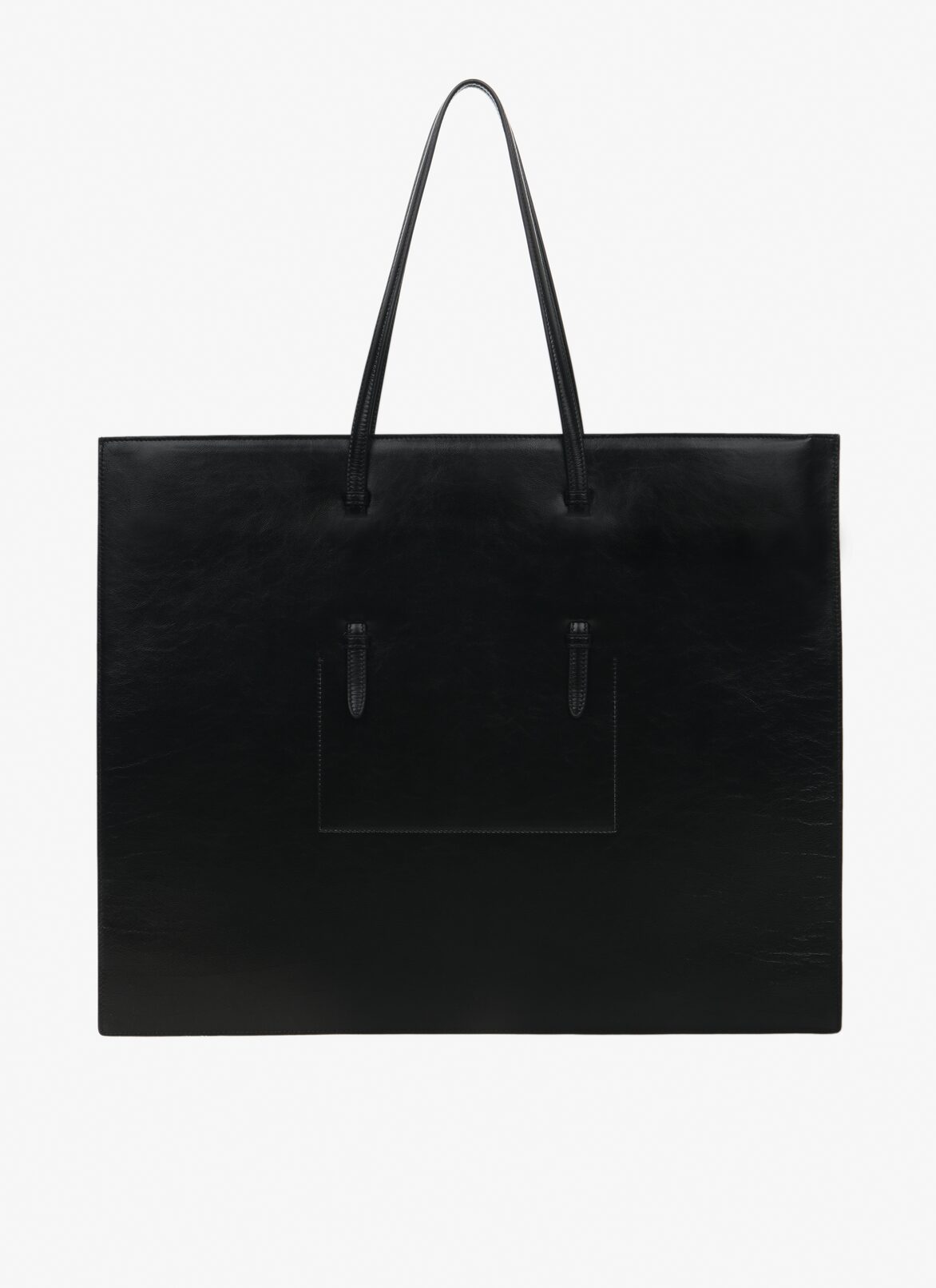 Flat Mina tote bag Large ALAÏA BLACK FLAT MINA TOTE BAG LARGE